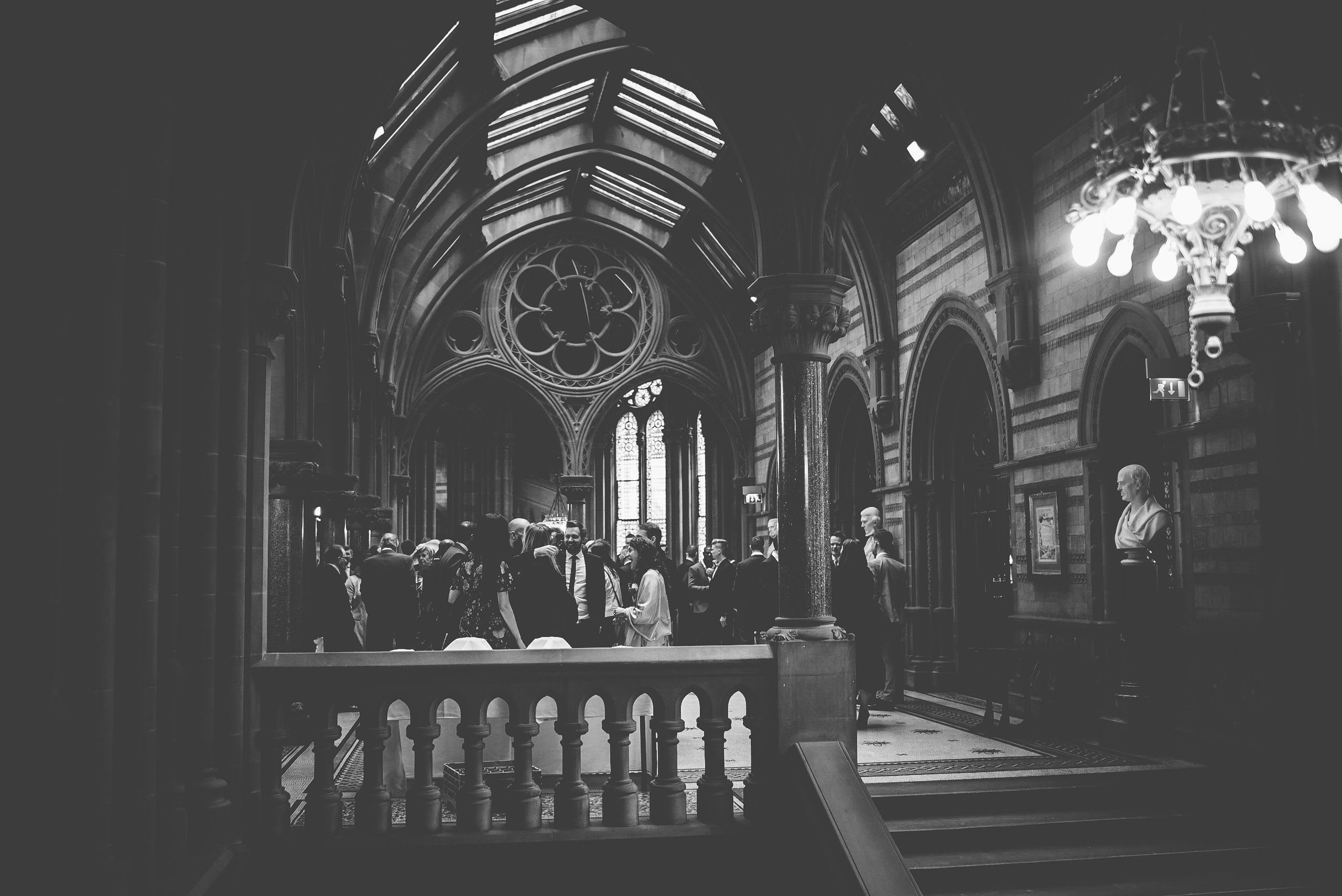Guests waiting at Manchester Town Hall