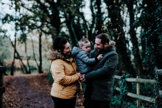 Smiling family at a Cheshire Photography Session