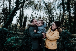 Laughing Family at a Cheshire Family Photography Session