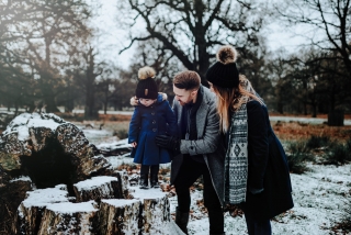 Mum, Dad and Daughter at a Cheshire Family Photography Session