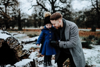 Daughter and Dad at a Cheshire Family Photography Session