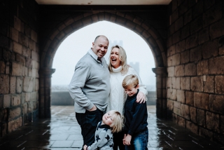 Smiling family at a Cheshire Photography Session