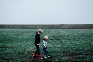 Little boys ion their wellies at a Cheshire Photography Session