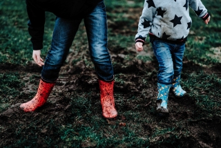 Wellies at a Cheshire Photography Session